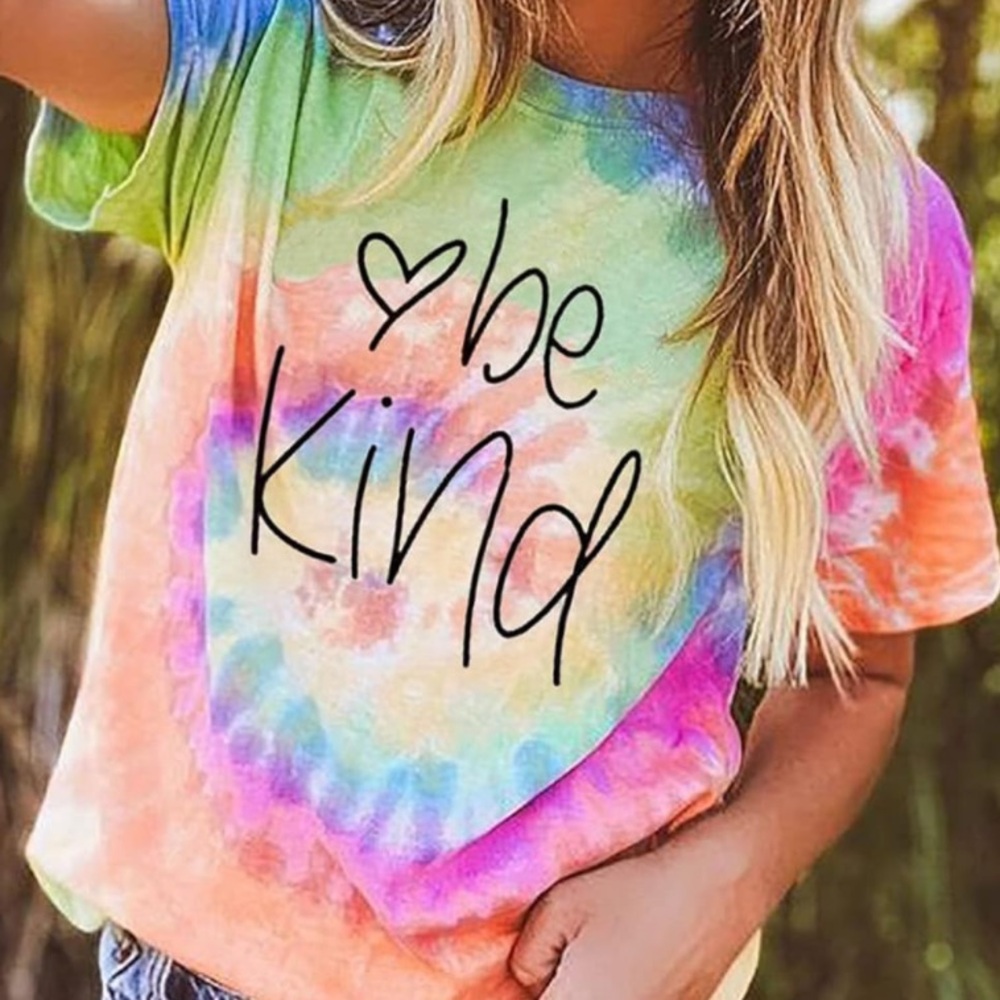 Be Kind Tie Dye Tshirt for women